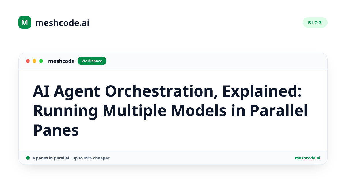 AI Agent Orchestration, Explained: Running Multiple Models in Parallel Panes
