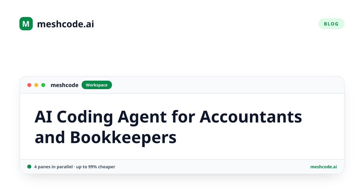 AI Coding Agent for Accountants and Bookkeepers