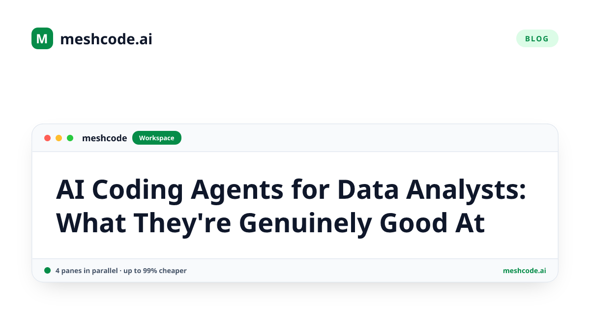 AI Coding Agents for Data Analysts: What They're Genuinely Good At