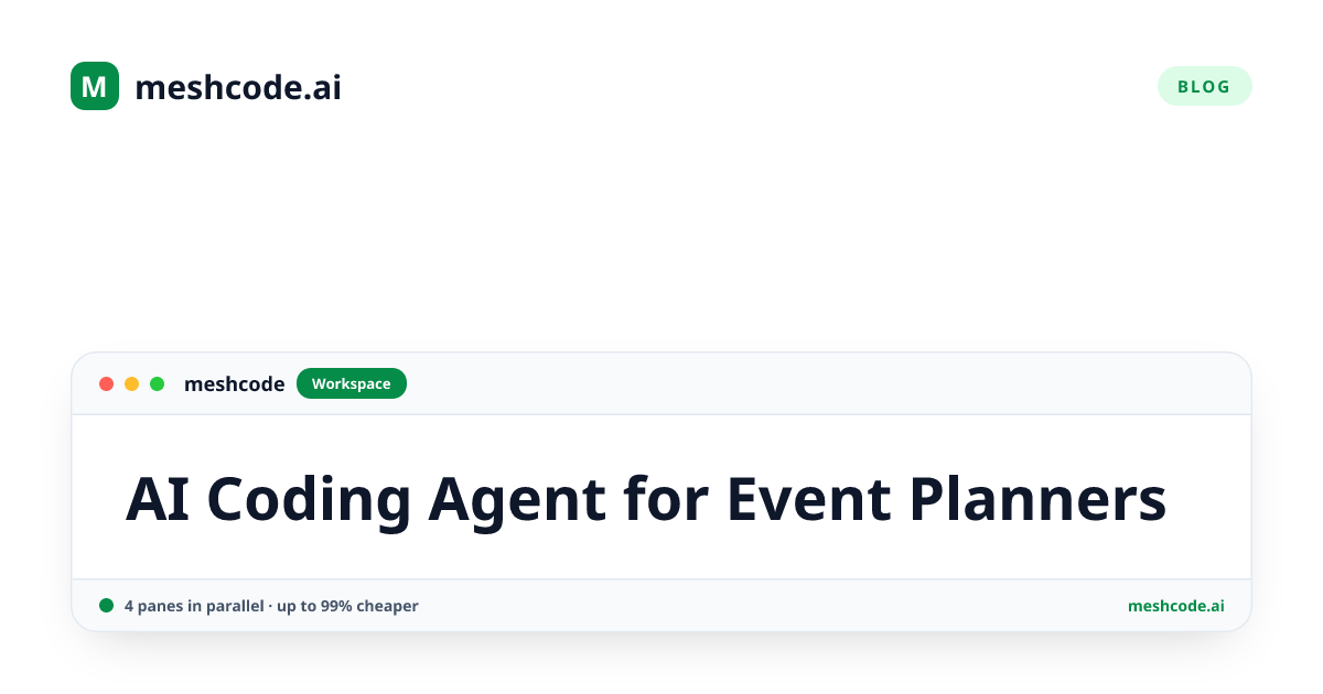 AI Coding Agent for Event Planners
