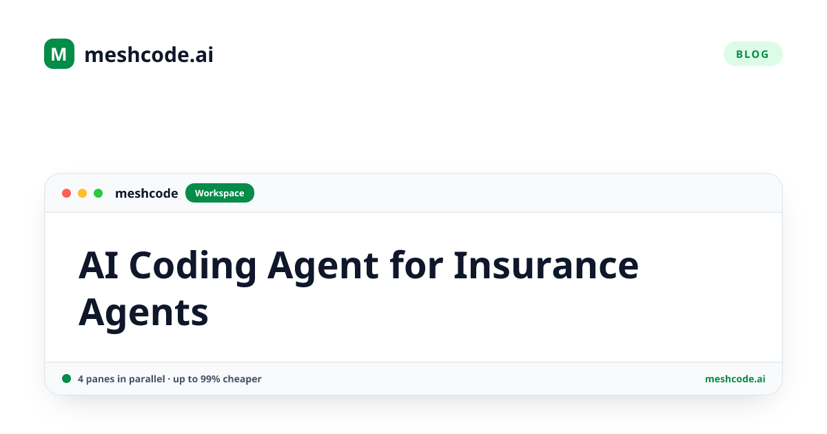 AI Coding Agent for Insurance Agents