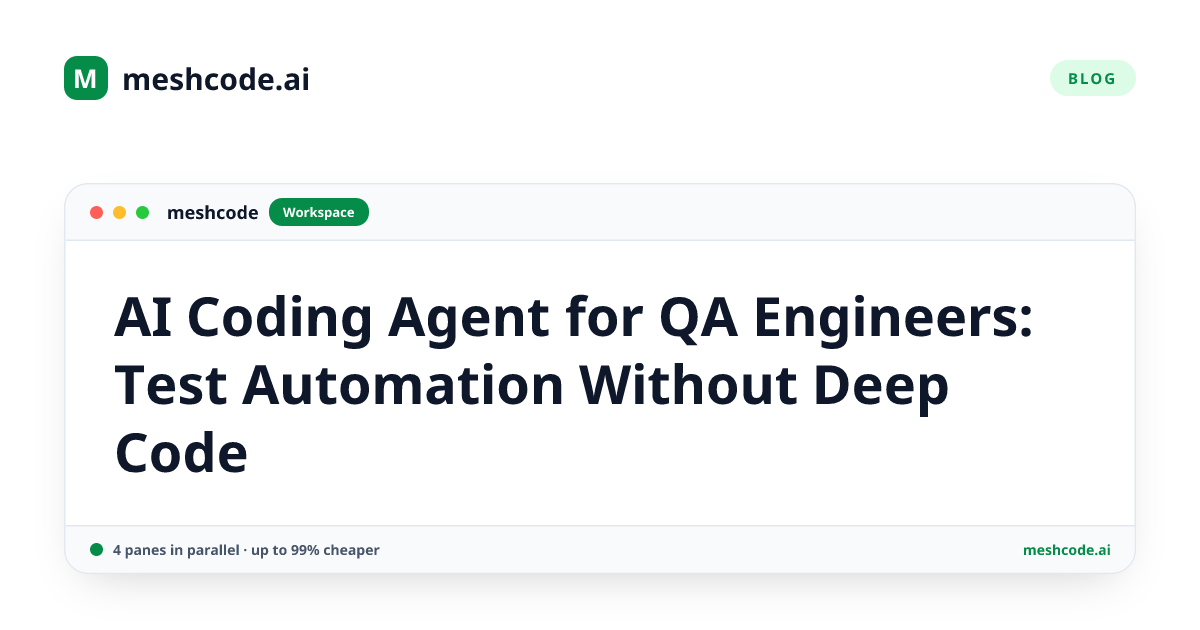 AI Coding Agent for QA Engineers: Test Automation Without Deep Code