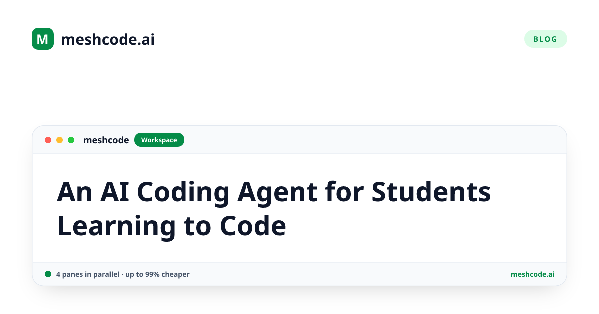 An AI Coding Agent for Students Learning to Code