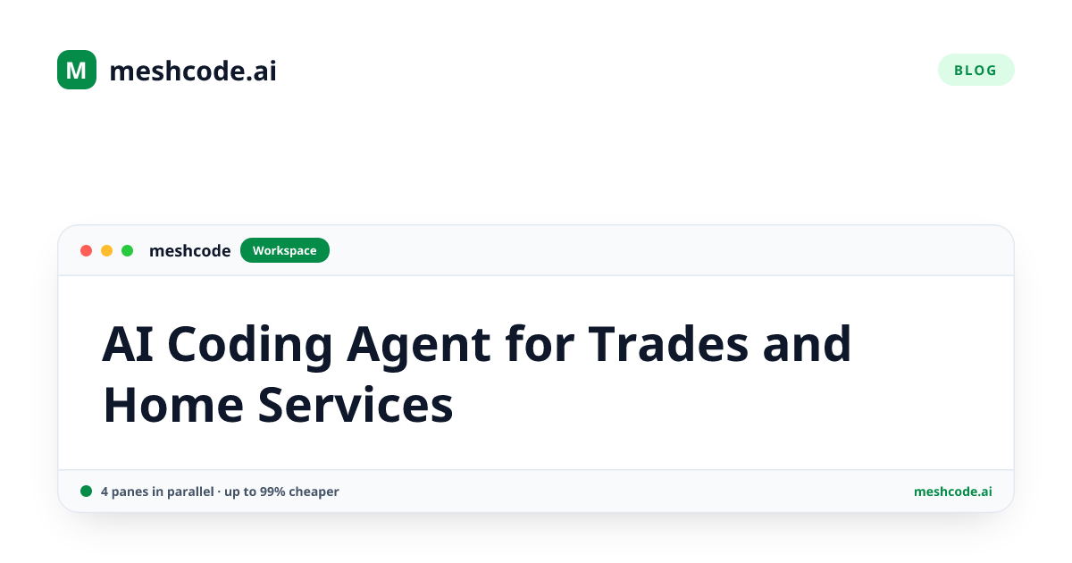 AI Coding Agent for Trades and Home Services
