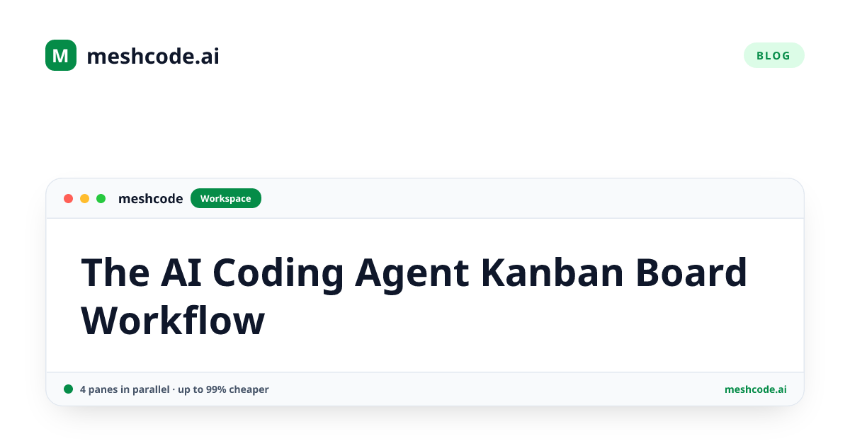 The AI Coding Agent Kanban Board Workflow