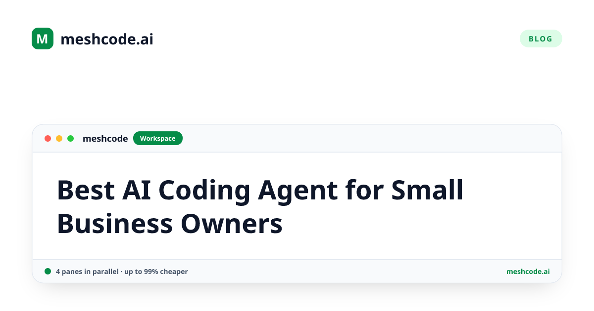 Best AI Coding Agent for Small Business Owners