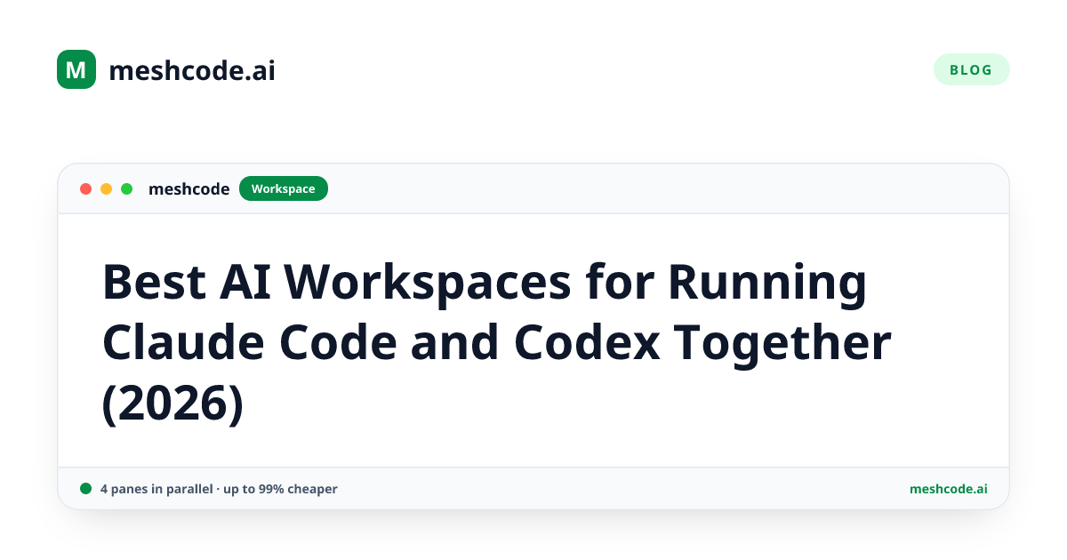 Best AI Workspaces for Running Claude Code and Codex Together (2026)