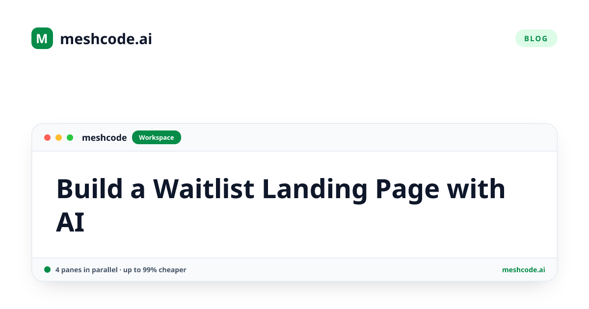Build a Waitlist Landing Page with AI