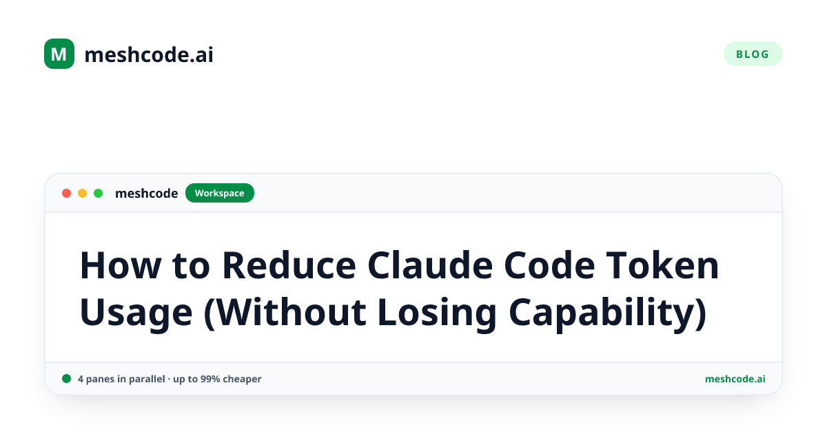 How to Reduce Claude Code Token Usage (Without Losing Capability)