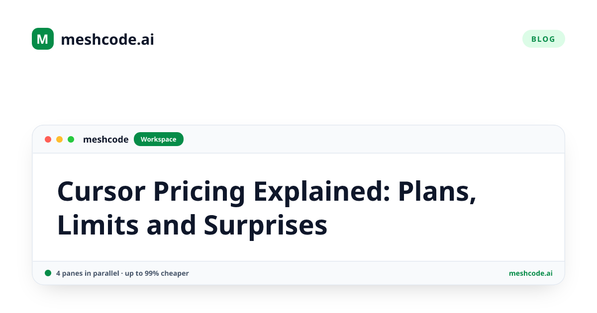 Cursor Pricing Explained: Plans, Limits and Surprises