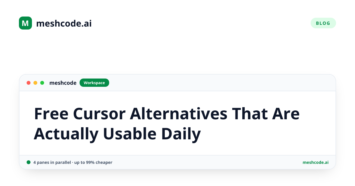 Free Cursor Alternatives That Are Actually Usable Daily