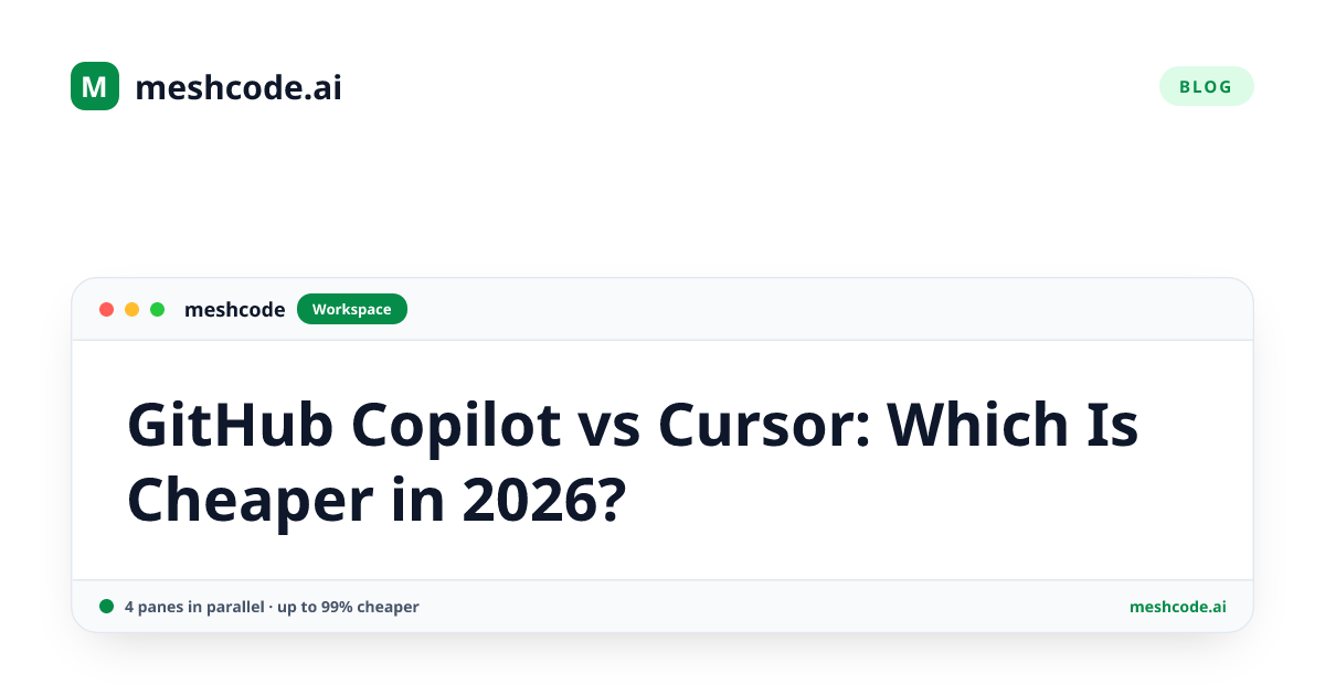 GitHub Copilot vs Cursor: Which Is Cheaper in 2026?