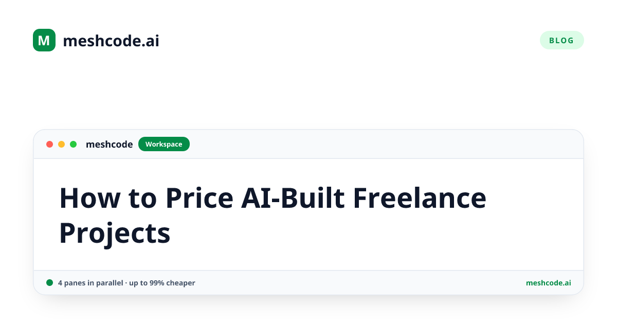 How to Price AI-Built Freelance Projects