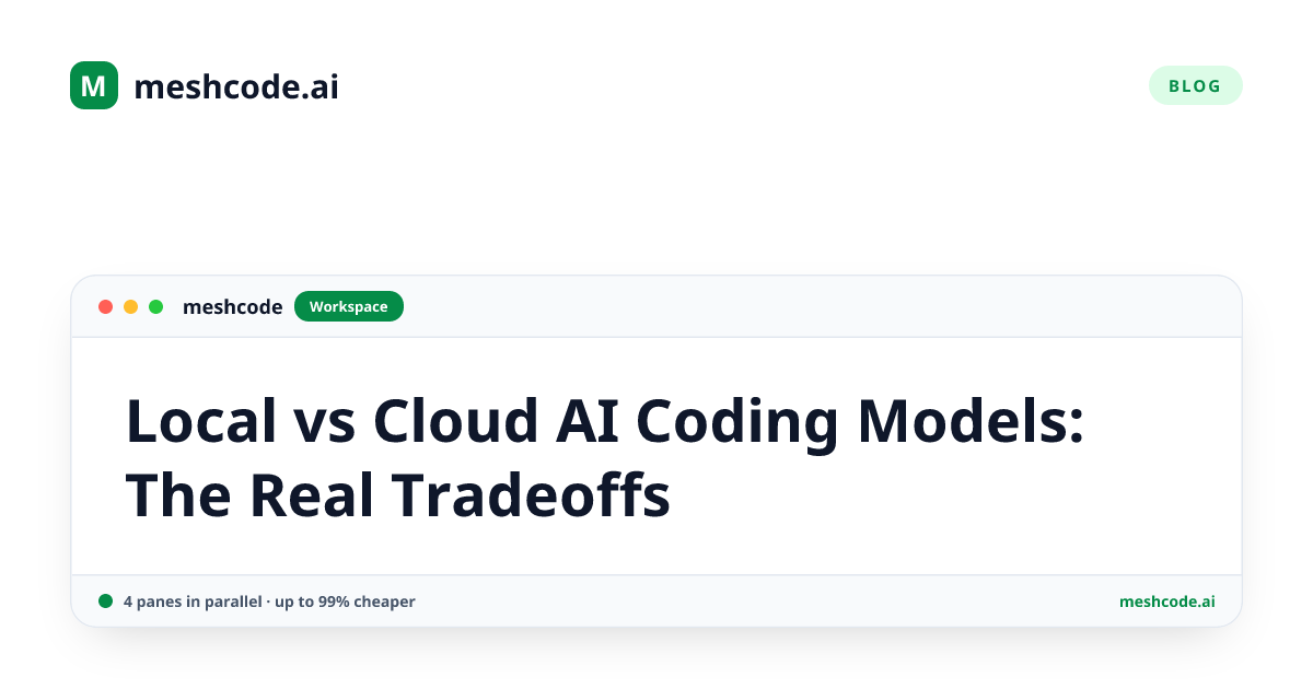 Local vs Cloud AI Coding Models: The Real Tradeoffs