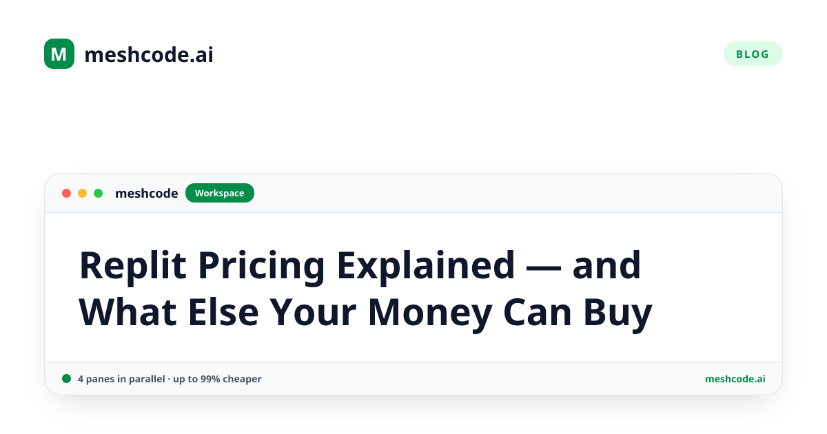 Replit Pricing Explained — and What Else Your Money Can Buy