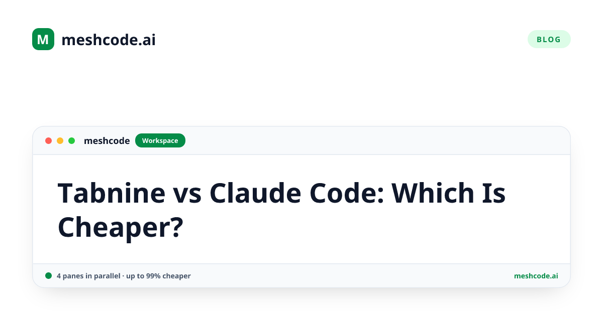 Tabnine vs Claude Code: Which Is Cheaper?