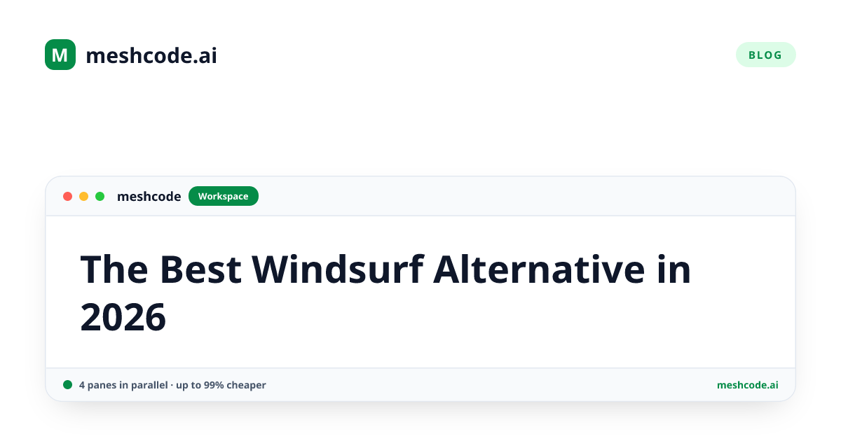 The Best Windsurf Alternative in 2026